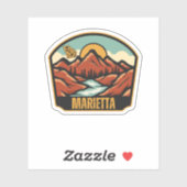 Marietta, Georgia Sticker (Vel)