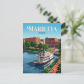 Marietta Ohio Briefkaart (Staand voorkant)