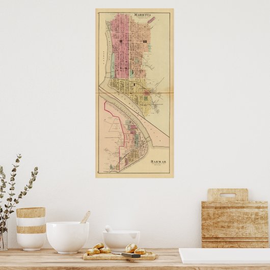 Marietta, Ohio Poster (Keuken)