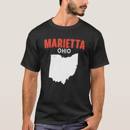 Marietta Ohio USA T-shirt (Voorkant)