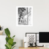 Marietta Square Shops Town Square Small Town Poster (Thuiskantoor)