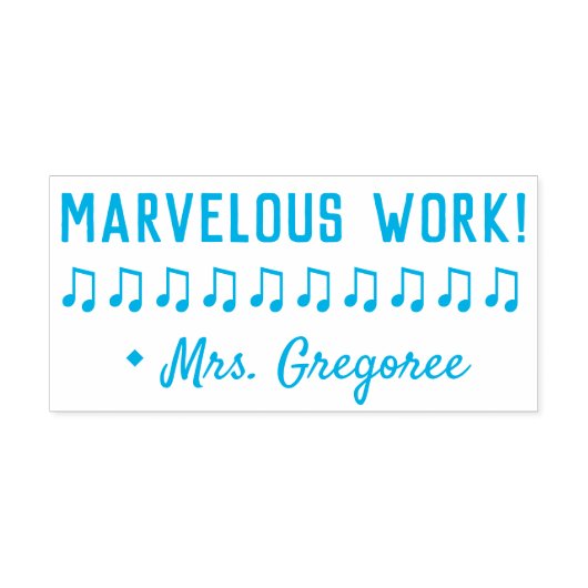 "MARIG WERK!" Bevestiging Rubberstempel Zelfinktende Stempel (Design)