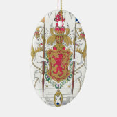 MARIGE KONINGIN VAN HET GERECHT VAN WAPENS KERAMISCH ORNAMENT (Rechts)