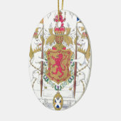 MARIGE KONINGIN VAN HET GERECHT VAN WAPENS KERAMISCH ORNAMENT (Links)