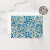 Marigold, 1875, ingediend door William Morris Notitiekaartje (Voorkant / Achterkant in situ)