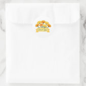 Marigold Bloemen Bloemen Bloemen Dank u Ronde Sticker (Tas)