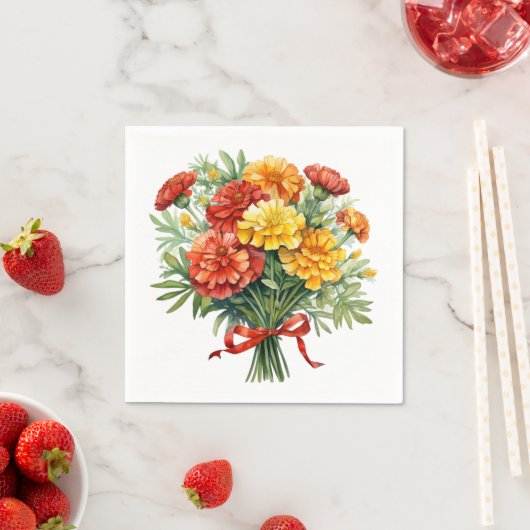 Marigold Boeket Papieren servetten voor Cocktail & (Insitu)