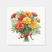 Marigold Boeket Papieren servetten voor Cocktail & (Voorkant)