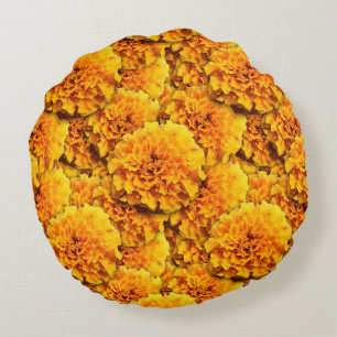 Marigold bouquet - gouden sinaasappel rond kussen