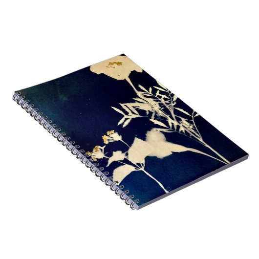 Marigold-cyanotype spiraalvormig Notitieboek (Rechterzijde)