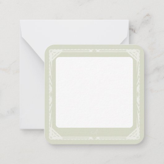 Marigold "Dank u" Flat Note Kaart Notitiekaartje (Achterkant)