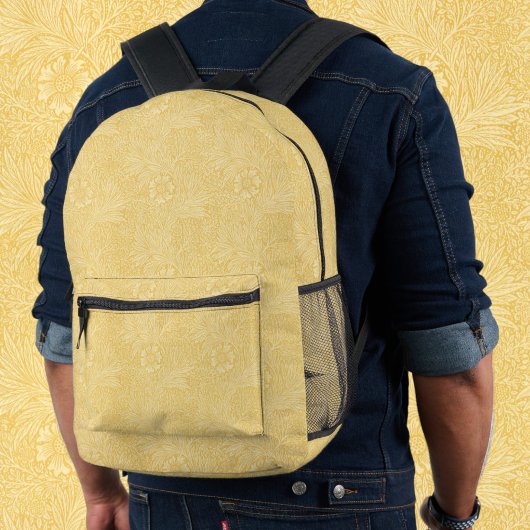 Marigold door William Morris,  Garden Flowers Bedrukte Rugzak