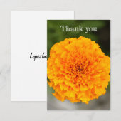 Marigold Flat Thank You Card Bedankkaart (Voorkant / Achterkant)