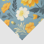 Marigold Floral Pattern Tissuepapier (Detail)