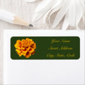 Marigold Floral Return Address Labels (Insitu)