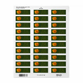 Marigold Floral Return Address Labels (Full Sheet)