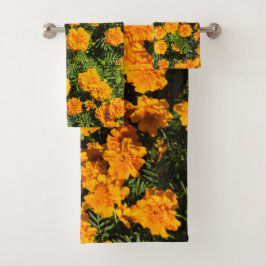 Marigold flower Blossom Bad Handdoek
