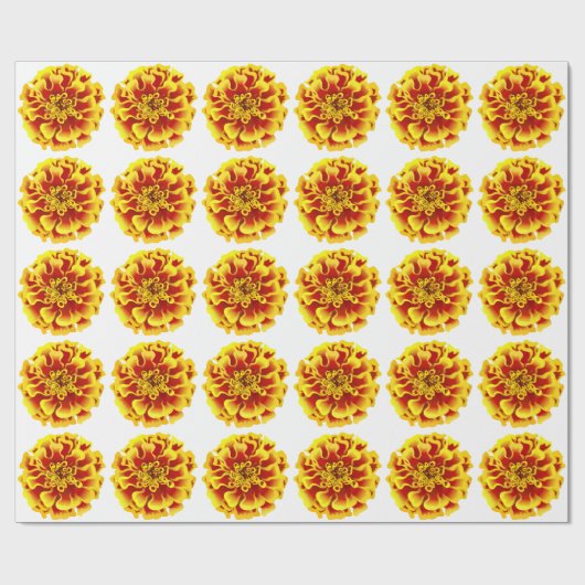 Marigold Flower Cadeaupapier (Vlak)