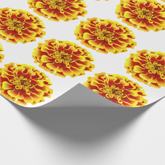 Marigold Flower Cadeaupapier (Hoek)