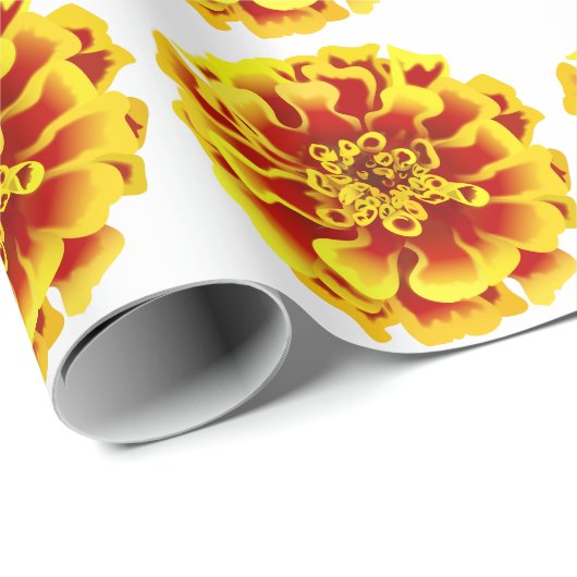 Marigold Flower Cadeaupapier (Rol Hoek)