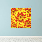 Marigold Flower Canvas Afdruk (Insitu (Houten vloer))