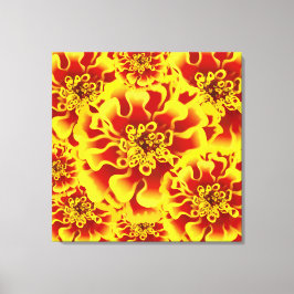 Marigold Flower Canvas Afdruk