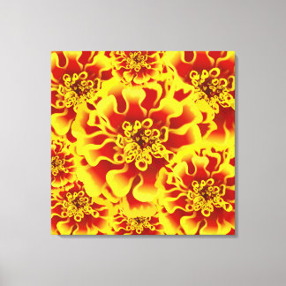 Marigold Flower Canvas Afdruk