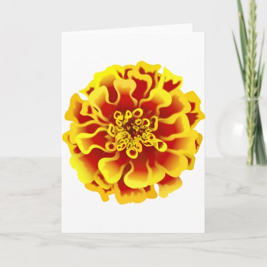 Marigold Flower Kaart (Voorkant)