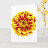 Marigold Flower Kaart (Gele Bloem)