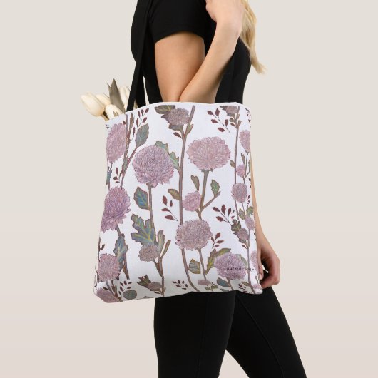 Marigold Flower Pattern Schoudertas Tote Bag (Dichtbij)