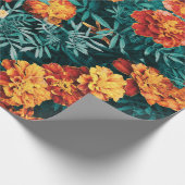 Marigold Flowers Cadeaupapier (Hoek)