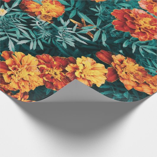 Marigold Flowers Cadeaupapier (Hoek)