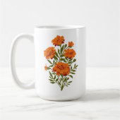 Marigold Flowers Koffiemok (Links)