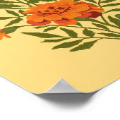 Marigold Flowers Poster (Hoek)