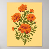 Marigold Flowers Poster (Voorkant)