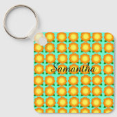 Marigold Flowers Sleutelhanger (Voorkant)