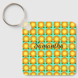 Marigold Flowers Sleutelhanger