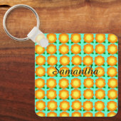 Marigold Flowers Sleutelhanger (Voorkant)