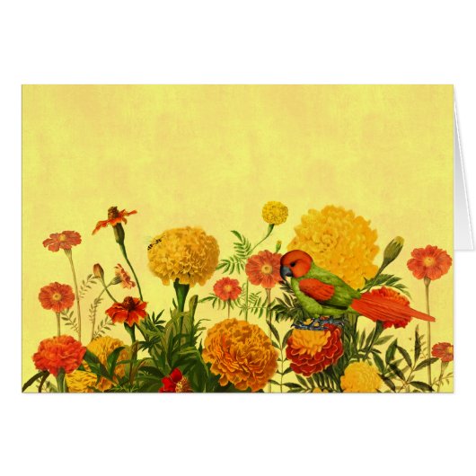 Marigold Garden in Oranje en Golden Hues (Voorkant Horizontaal)