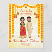 Marigold garlands bells Tamil Telugu op de datum (Voorkant)