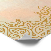 Marigold garlands Tamil bruiloft welkomstbord Poster (Hoek)