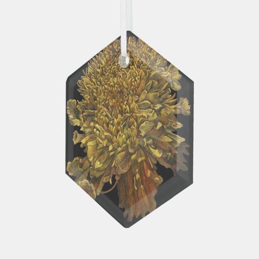Marigold Glas Ornament (Voorkant links)