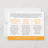 Marigold herbalists medicinal three products info (Achterkant)