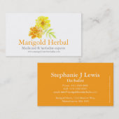 Marigold herbalists medicinale visitekaartje (Voorkant / Achterkant)