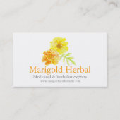 Marigold herbalists medicinale visitekaartje (Voorkant)