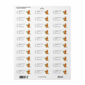 Marigold-kaarsetiket Etiket (Full Sheet)