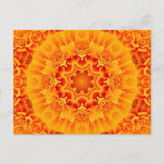 Marigold Mandala Briefkaart (Voorkant)