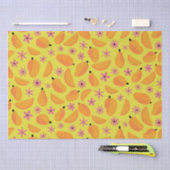 Marigold Mango Fruit en bloemen Patroon Tissuepapier (Craft)