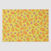 Marigold Mango Fruit en bloemen Patroon Tissuepapier (Voorkant)