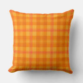 Marigold Medley Oranje Tartan Pillow of Cushion Kussen